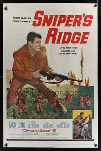 2m740 SNIPER'S RIDGE 1sh '61 Jack Ging, Stanley Clements, you took your chances and blazed away!