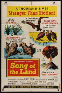 2m756 SONG OF THE LAND 1sh '53 sea elephants make love, a sight never before filmed!
