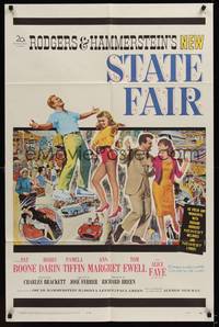 2m784 STATE FAIR 1sh '62 Pat Boone, Ann-Margret, Rodgers & Hammerstein musical!