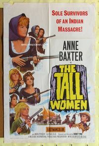 2m855 TALL WOMEN 1sh '66 Anne Baxter is one of the sole survivors of an Indian massacre!