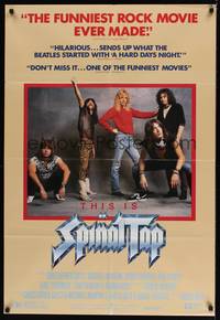 2m889 THIS IS SPINAL TAP 1sh '84 Rob Reiner heavy metal rock & roll cult classic!