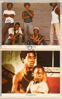 2p993 TOGETHER BROTHERS 2 11x14 stills '74 shot down in the ghetto, Ahmad Nurradin!