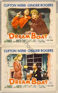 2p891 DREAM BOAT 2 LCs '52 Ginger Rogers was professor Clifton Webb's co-star, Anne Francis!