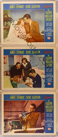 2p797 GLENN MILLER STORY 3 LCs R60 James Stewart in the title role, June Allyson!
