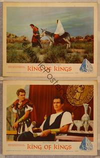 2p911 KING OF KINGS 2 LCs '61 Nicholas Ray Biblical epic, Hurd Hatfield as Pontius Pilate!