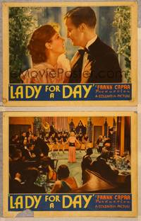 2p915 LADY FOR A DAY 2 LCs '33 directed by Frank Capra, Glenda Farrell, Barry Norton