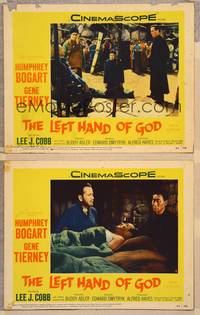 2p921 LEFT HAND OF GOD 2 LCs '55 priest Humphrey Bogart in Asia!