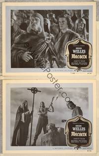 2p925 MACBETH 2 LCs '48 directed by Orson Welles, Shakespeare, Roddy McDowall!