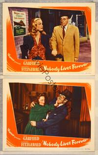 2p950 NOBODY LIVES FOREVER 2 LCs '46 Faye Emerson, George Coulouris!