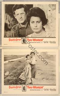 2p997 TWO WOMEN 2 LCs '61 Vittorio De Sica's La Ciociara, Sophia Loren!