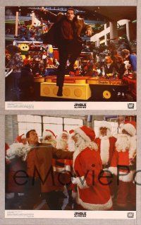 2p303 JINGLE ALL THE WAY 8 color 11x14 stills '96 Arnold Schwarzenegger, Sinbad, two dads & one toy