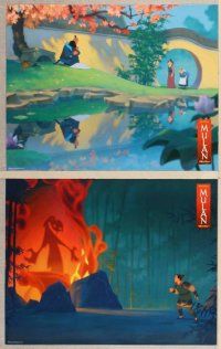 2p011 MULAN 12 LC stills '98 Walt Disney Ancient China cartoon, cool animated action!