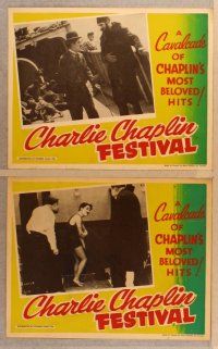2p589 CHARLIE CHAPLIN FESTIVAL 7 Canadian LCs R60s wacky images of Chaplin in his hits!
