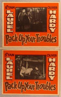 2p609 PACK UP YOUR TROUBLES 7 Canadian LCs R40s Stan Laurel & Oliver Hardy!