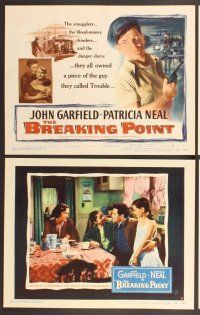 2p109 BREAKING POINT 8 LCs '50 John Garfield, Patricia Neal, from Ernest Hemingway's story!