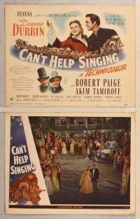 2p116 CAN'T HELP SINGING 8 LCs '44 Deanna Durbin in her first Technicolor triumph!
