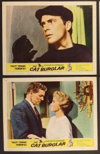 2p122 CAT BURGLAR 8 LCs '61 Jack Hoganm June Kenney, spy thriller!