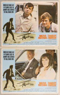 2p588 CHARLEY VARRICK 7 LCs '73 Walter Matthau in Don Siegel crime classic!