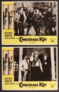 2p130 CHRISTMAS KID 8 LCs '67 Jeffrey Hunter, Louis Hawyard, cool western images!