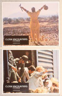 2p137 CLOSE ENCOUNTERS OF THE THIRD KIND 8 LCs '77 Steven Spielberg sci-fi classic!
