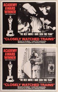2p138 CLOSELY WATCHED TRAINS 8 LCs '68 Ostre Sledovane Vlaky, classic coming-of-age comedy!