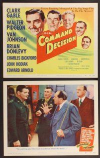 2p139 COMMAND DECISION 8 LCs '48 Clark Gable, Walter Pidgeon, Van Johnson, Brian Donlevy!