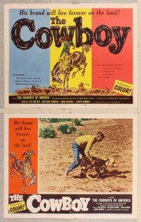2p143 COWBOY 8 LCs '54 William Conrad is a hell-raisin' & hard ridin' cowboy!
