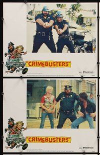 2p147 CRIMEBUSTERS 8 LCs '79 wacky images of policemen Terence Hill & Bud Spencer!