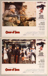2p148 CROSS OF IRON 8 LCs '77 Sam Peckinpah, James Coburn, Maximilian Schell!