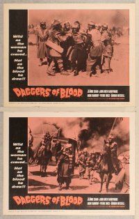 2p149 DAGGERS OF BLOOD 8 LCs '64 Col ferro e col fuoco, Jeanne Crain, J.D. Barrymore, Akim Tamiroff