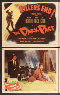 2p153 DARK PAST 8 LCs '49 criminal William Holden caught in the spotlight, Nina Foch, Lee J. Cobb!