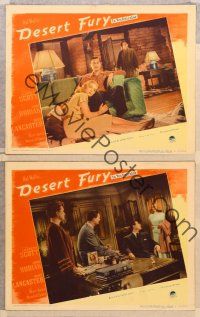 2p787 DESERT FURY 3 LCs '47 Lizabeth Scott, Burt Lancaster & John Hodiak!