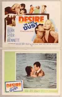 2p164 DESIRE IN THE DUST 8 LCs '60 only the hot sun was witness to Martha Hyer's shameless sin!