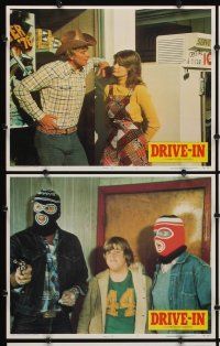 2p187 DRIVE-IN 8 LCs '76 Texas movie theater teen comedy, Glenn Morshower, Lisa Lemole!