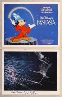 2p200 FANTASIA 8 LCs R82 great image of Mickey Mouse & others, Disney musical cartoon classic!