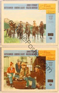 2p794 FAR COUNTRY 3 LCs '55 James Stewart, Ruth Roman, directed by Anthony Mann!