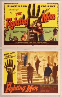 2p207 FIGHTING MEN 8 LCs '53 lovers, fighters, avengers, and black hand violence, Gli Inesorabili!
