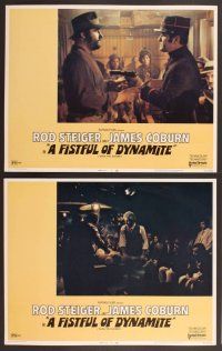 2p211 FISTFUL OF DYNAMITE 8 LCs '72 Sergio Leone, Rod Steiger & James Coburn!