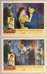2p220 FOOTSTEPS IN THE NIGHT 8 LCs '57 the curious case of the careless strangler!