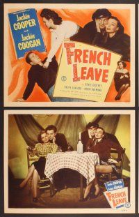 2p224 FRENCH LEAVE 8 LCs '48 kid stars Jackie Cooper & Jackie Coogan all grown up and romancing!