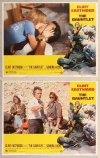 2p229 GAUNTLET 8 LCs '77 cool images of Clint Eastwood & Sondra Locke!