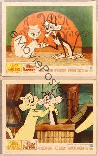 2p796 GAY PURR-EE 3 LCs '62 Judy Garland, Robert Goulet, Red Buttons, cartoon cats!