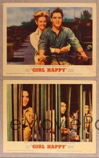 2p233 GIRL HAPPY 8 LCs '65 great images of Elvis Presley & Shelley Fabares, rock & roll!