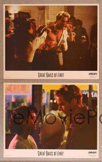 2p240 GREAT BALLS OF FIRE 8 int'l LCs '89 Dennis Quaid as rock 'n' roll star Jerry Lee Lewis!