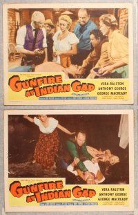 2p649 GUNFIRE AT INDIAN GAP 6 LCs '57 sexy cowgirl Vera Ralston & Anthony George!