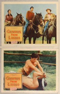 2p596 GUNMEN FROM LAREDO 7 LCs '59 Robert Knapp in western cowboy gunfight action!