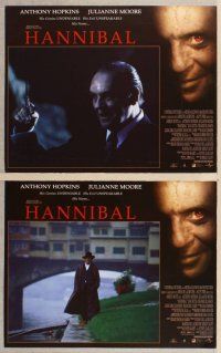 2p009 HANNIBAL 12 int'l LCs '00 Anthony Hopkins as Dr. Lector, Ray Liotta, Julianne Moore