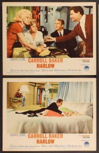 2p250 HARLOW 8 LCs '65 images of sexy Carroll Baker in the title role!
