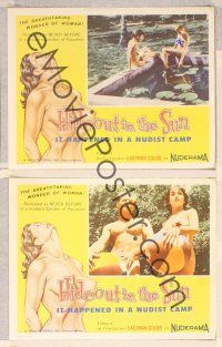 2p807 HIDEOUT IN THE SUN 3 LCs '60 Doris Wishman classic, it happened in a nudist camp!