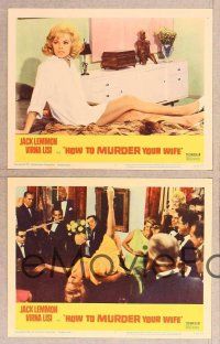 2p270 HOW TO MURDER YOUR WIFE 8 LCs '65 Jack Lemmon, Virna Lisi, the most sadistic comedy!